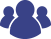 An icon showing three people, representing a group.